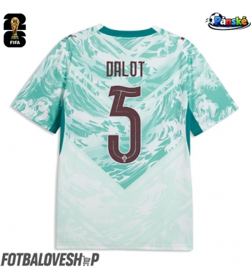 Portugalsko Diogo Dalot #5 Venkovní Dres MS 2026 Krátký Rukáv